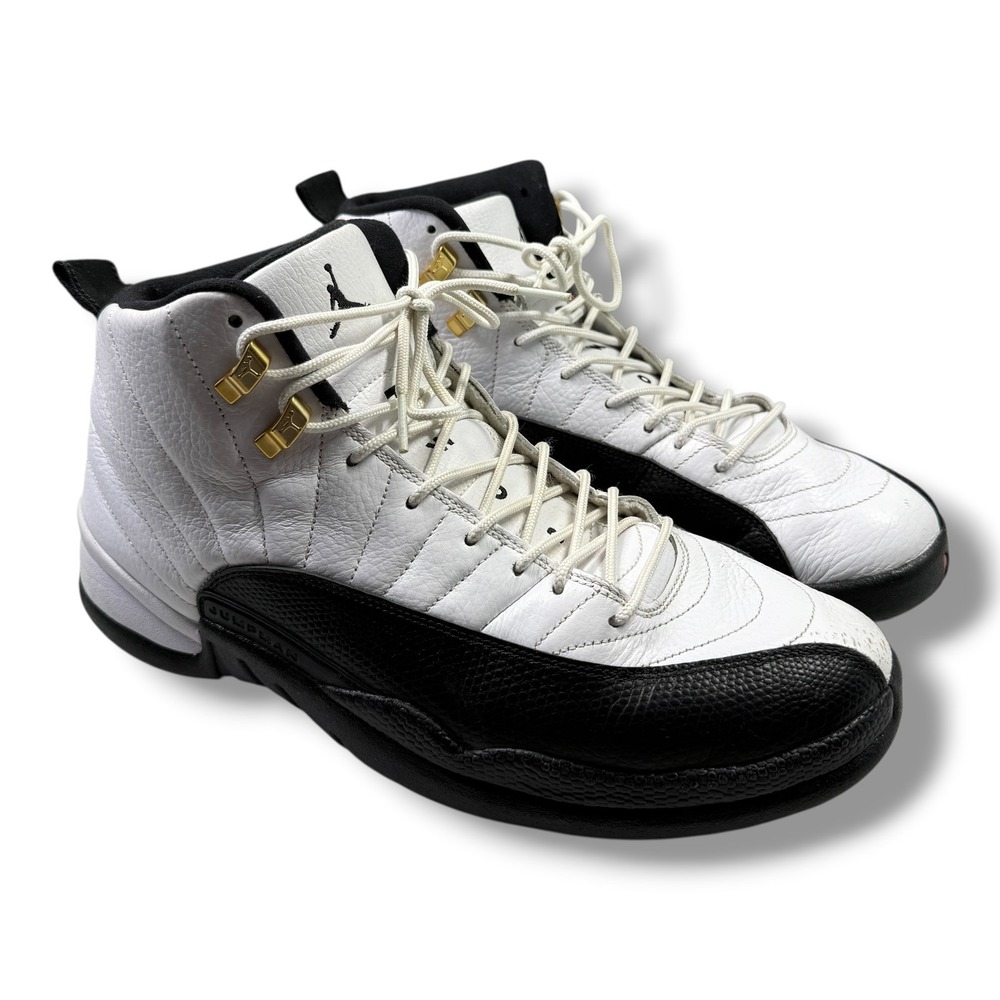 Jordan 12 Retro Taxi 2013 White Black Gold 130690-125 Mens 10.5